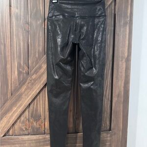 Aerie Black Glossy Leggings